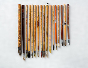 富岡鉄斎所用筆一揃