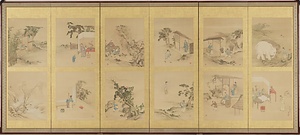 二十四孝図屏風