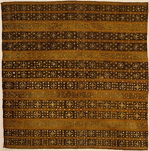 格子花文様ミラー刺繍筒状巻衣