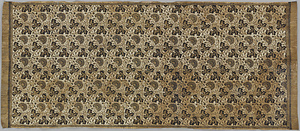 白霰地花葉唐草文様金更紗祭礼布