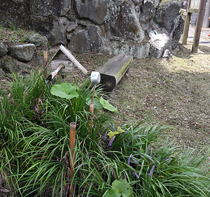 霜宮火焚き殿湧水