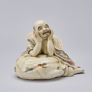 錦手月見布袋像