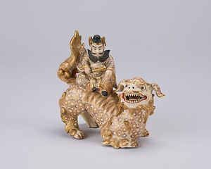 金襴手獅子乗鍾馗像