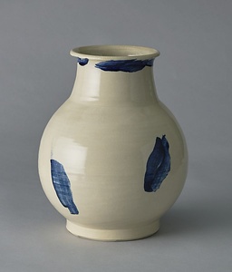 白薩摩呉須文壺