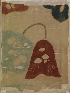 蓮模様辻が花裂