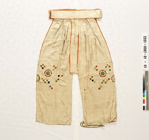 舞楽装束　左方襲（指貫）