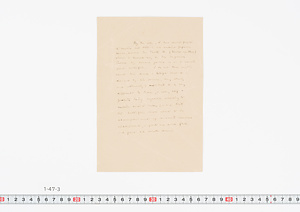 小泉八雲　自筆「蝶」草稿