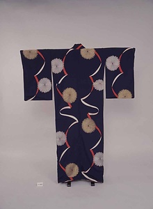 シボ紋縫取お召