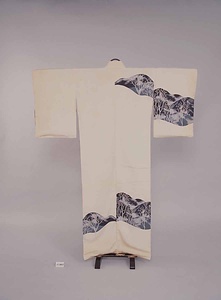 シボ紋縫取お召訪問着