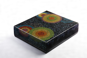 彩漆重螺鈿色紙箱「夏の夜」