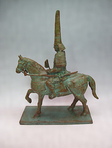 鋳銅前田利長騎馬像