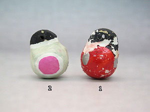 富山土人形「鈴（蛇の目）」