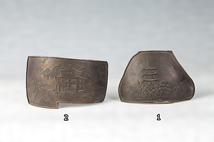 京名所文鋳銅火鉢　焼型鋳造用模型原型