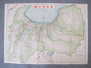 日本府県管内地図「富山県」