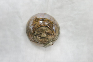 吉野文山作香合（達磨・白鳥）