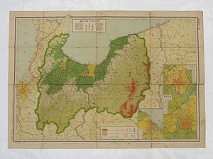 「大日本分県地図 富山県」