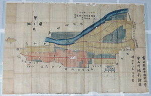 富山県越中国射水郡守山町地引絵図