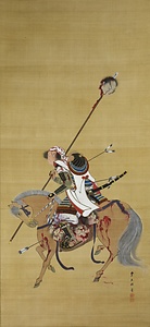 絹本著色前田利家桶狭間凱旋図