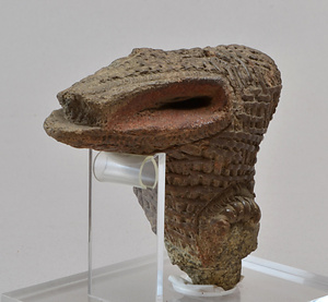 朝日貝塚出土獣面把手