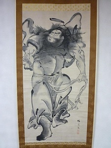 紙本墨画　鍾馗図