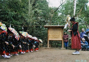権現山日子神社御田植祭行事　附、粥占い