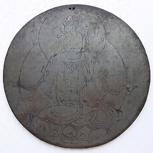 線刻十一面観音鏡像