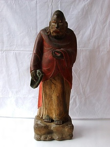 橋本平八作片履達磨像