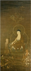 絹本著色観経説法図