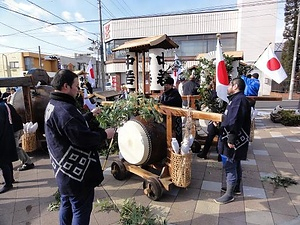 中之条町の鳥追い祭り
