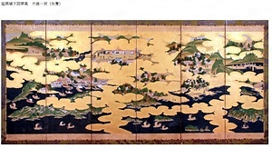 延岡城下図屏風