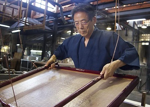 阿波手漉き和紙製造の技法