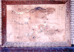 紙本着色毛利敬親山口新御屋形入居奉祝図