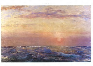 朝日　青木繁筆