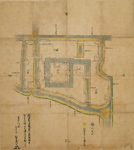享保元年尼崎城堀浚願図