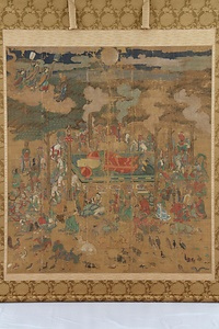 絹本著色　仏涅槃図