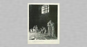 ｢聖アントワーヌの誘惑｣第三集 Ⅵ. ものかげでは、 人々が泣いたり祈祷したりしている。その周囲を取り巻いて、彼らを激励する人々がいる…