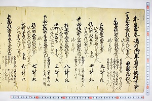 (問屋場0103）未之歳参島町御年貢可納割付之事