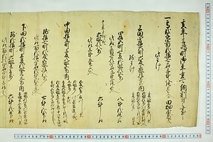 (問屋場0123）亥年三嶋町御年貢可納割付之事