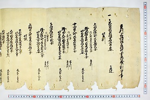 (問屋場0151）豆州三嶋組三嶋町亥御成ヶ割付之事