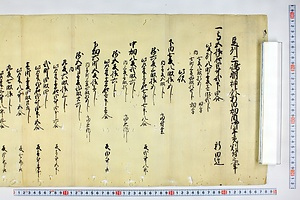 (問屋場0173）豆州三島明神領新田畑酉御年貢割付之事