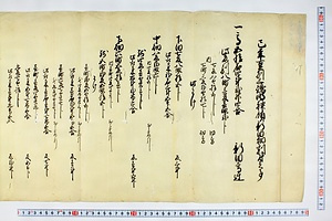 (問屋場0235）巳年豆州三嶋明神領新田畑割付之事