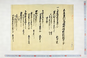 (問屋場0242）未年豆州三島明神領新田畑割付之事