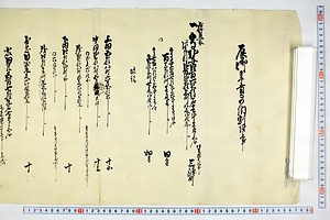 (問屋場0535）辰御年貢可納割付之事