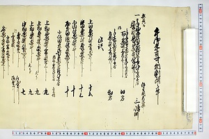 (問屋場0541）午御年貢可納割付之事