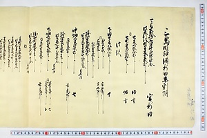 (問屋場0594）三嶋明神領新田未割附