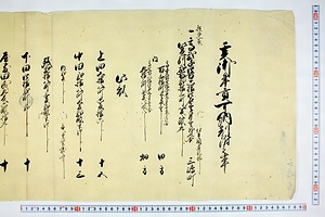 (問屋場0609）亥御年貢可納割付之事