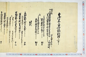 (問屋場0617）丑御年貢可納割付之事