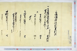 (問屋場0672）三島明神領新田午割付