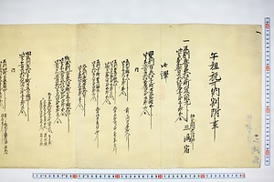(問屋場0768）午租税可納割付之事