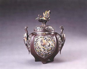 鳳凰文七宝香炉